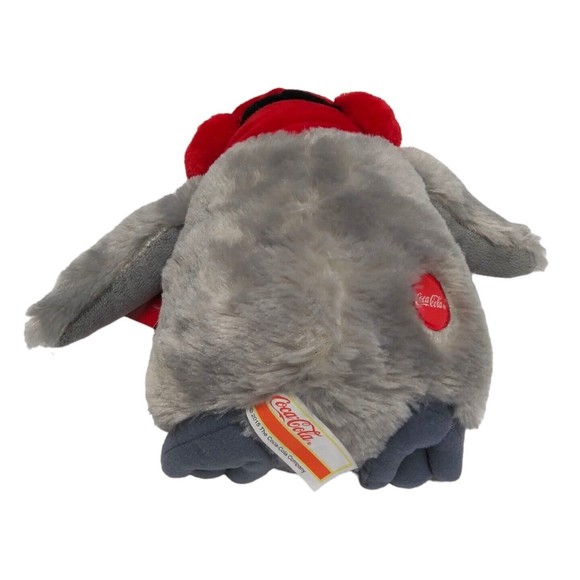 NEW Coca Cola Penguin w/ Coke Red Scarf Ear Muff Plush Stuffed Bean Bag 2015 NOS - Picture 13 of 13
